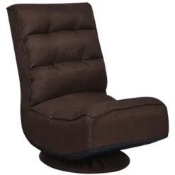 Costway Gaming Chair Fabric 5-Position Folding Lazy Sofa 360 Degree Swivel Grey BlackCoffee -HOMCOM Sales Store GUEST 004be4ab 773b 452f af2c 375744742d89