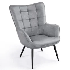 Yaheetech Leather Wingback Accent Chair Armchair For Living Room -HOMCOM Sales Store GUEST 0076d2b2 339d 45b9 9135 2888dc6ca6ee