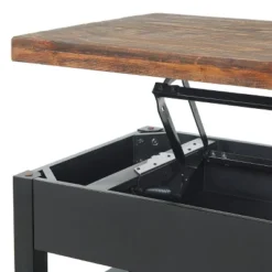 4pc 42" Pomona Living Room Set With Lift Top Coffee Table, Console Table And Two End Tables Rustic Natural - Bolton Furniture -HOMCOM Sales Store GUEST 00a875ee 1cd4 4536 8f7b 947344eda5c7