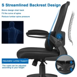 Costway Mesh Office Chair Adjustable Height&Lumbar Support Flip Up Armrest Black 17 Costway Mesh Office Chair Adjustable Height&Lumbar Support Flip Up Armrest Black -HOMCOM Sales Store GUEST 01df1d2f afb7 427b 8479 19ce229d0f71
