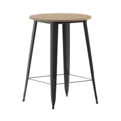 Flash Furniture Declan Commercial Indoor/Outdoor Bar Top Table, 30" Round All Weather Poly Resin Top With Steel Base -HOMCOM Sales Store GUEST 029e9fd4 3259 47c1 bb9a eeb3a2810eb9