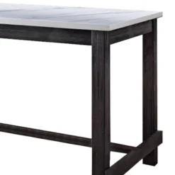 60" Yelena Dining Table Marble/Weathered Espresso - Acme Furniture -HOMCOM Sales Store GUEST 02b4d812 9b5c 4f59 902c 856182fb2381