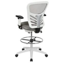 Emma And Oliver Mid-Back Mesh Adjustable Ergonomic Drafting Chair, Task Chair -HOMCOM Sales Store GUEST 02cd109a 1649 4c9f b998 831a1b13be8d