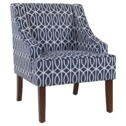 Classic Swoop Accent Armchair - HomePop -HOMCOM Sales Store GUEST 0352504c 1f2c 4c3a b9eb 7e4cfa7cbb57