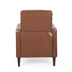 Mervynn Mid-Century Modern Button Tufted Recliner Cognac Brown/Dark Espresso - Christopher Knight Home -HOMCOM Sales Store GUEST 047acb68 39cb 42ff ba28 aa5b7c384533