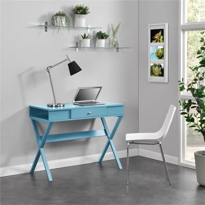 Avena Wood Writing Desk With Drawers - Room & Joy 5 Avena Wood Writing Desk With Drawers - Room & Joy - Image 3