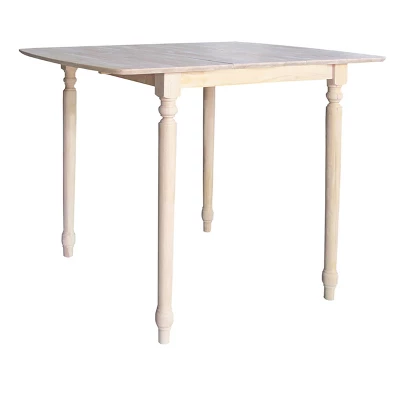 42" Table With Butterfly Extendable Unfinished - International Concepts 6 42" Table With Butterfly Extendable Unfinished - International Concepts - Image 4