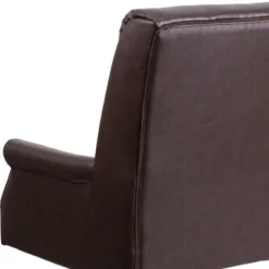Merrick Lane Ergonomic Executive Office Chair With High Pillowed Back & Rolled Arms In Brown Faux Leather With Mahogany Finish Base -HOMCOM Sales Store GUEST 071a3091 a1ef 4f4d ac89 5ef26b3d5c67