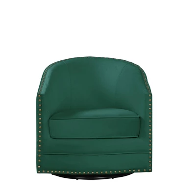 Ollie Swivel Tub Chair Green - Lifestyle Solutions 3 Ollie Swivel Tub Chair Green - Lifestyle Solutions