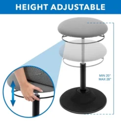 Mount-It! Height Adjustable Ergonomic Standing Desk Stool With Padded Seat & Non-Slip Rubber Base 10 Mount-It! Height Adjustable Ergonomic Standing Desk Stool With Padded Seat & Non-Slip Rubber Base -HOMCOM Sales Store GUEST 08f3688e 0bb5 4c79 b5f6 5d19b1a4f1d2