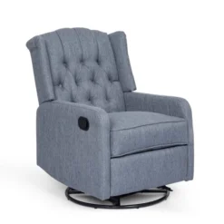 Mohaven Contemporary Tufted Wingback Swivel Recliner - Christopher Knight Home -HOMCOM Sales Store GUEST 09e9c56b e11d 4bb1 87bb 74cdc6e132ee