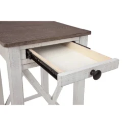 Adalane Side Table White/Gray - Signature Design By Ashley -HOMCOM Sales Store GUEST 0a84de51 f090 4681 b7f1 bdf87c67bb46