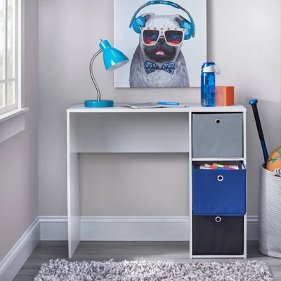 Student Writing Desk With 3 Fabric Bins - Buylateral 4 Student Writing Desk With 3 Fabric Bins - Buylateral - Image 2