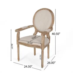 Set Of 4 Judith French Country Wood Upholstered Dining Chairs - Christopher Knight Home -HOMCOM Sales Store GUEST 0bbd5032 2ba2 4bb4 9041 9729d4a59de7