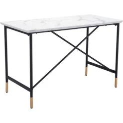 Bandon MDF Desk Steel White - ZM Home -HOMCOM Sales Store GUEST 0c6bdb5a 72b2 4742 b32d 2e68efa2bc0e