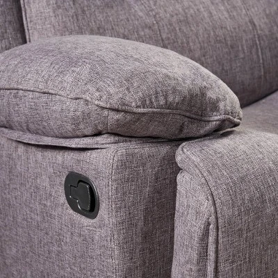 Estrada Contemporary Glider Recliner Charcoal Tweed - Christopher Knight Home 5 Estrada Contemporary Glider Recliner Charcoal Tweed - Christopher Knight Home - Image 3