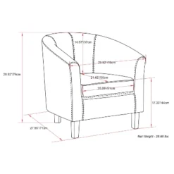 30" Parker Tub Chair - WyndenHall -HOMCOM Sales Store GUEST 0cb92ee3 aa37 44a4 8ba8 86117053caaf