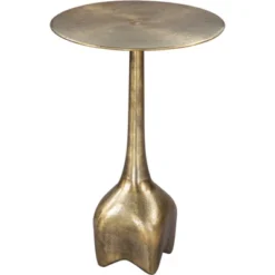 Allegro Side Table Aluminum Antique Brass - ZM Home