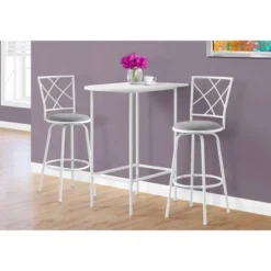 24"x36" Home Bar Height Dining Set And Metal Spacesaver White - EveryRoom -HOMCOM Sales Store GUEST 0de964e2 ba90 4674 b41e 546fc0c3a37f