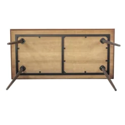 Coco Dining Table Rustic Oak/Brown - Armen Living -HOMCOM Sales Store GUEST 0ded8aff c5ae 4d49 9f5e 557c6261cbf5