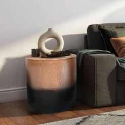 Kacy Metal Side Table - WyndenHall