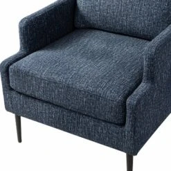 Leandes Mid-century Armchair With Tapered Metal Legs For Living Room And Bedroom | KARAT HOME -HOMCOM Sales Store GUEST 0f8292ae 2cc4 4cff b633 ee328c0586a4