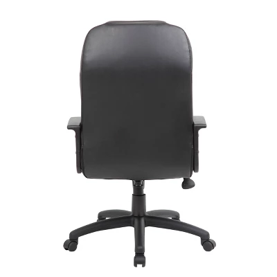 High Back Leather Plus Chair Black - Boss Office Products 5 High Back Leather Plus Chair Black - Boss Office Products - Image 3