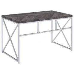 Grimma Writing Desk Rustic Gray - Coaster -HOMCOM Sales Store GUEST 12495896 8f5a 4489 98a3 e424a73e87c7