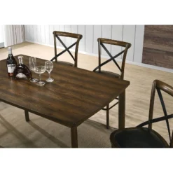 Somers Rectangular Counter Height Dining Table Oak - HOMES: Inside + Out -HOMCOM Sales Store GUEST 127ee377 4bcf 419a bb3d 964e08e6b0c5