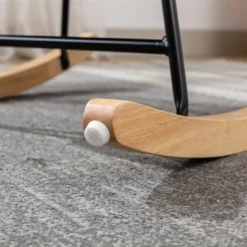 Upholstered Rocking Accent Chair With High Backrest And Armrests-ModernLuxe 22 Upholstered Rocking Accent Chair With High Backrest And Armrests-ModernLuxe -HOMCOM Sales Store GUEST 1290366a 35de 4591 a7be 77fc6d4b011a