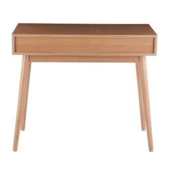 Pebble Contemporary Computer Desk Wood Natural/White - LumiSource -HOMCOM Sales Store GUEST 13524bcd 8315 4780 8d95 6902d6ad7839