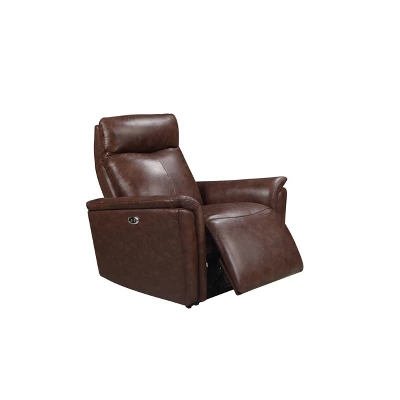 Mila Leather Power Recliner Brown - Abbyson Living 4 Mila Leather Power Recliner Brown - Abbyson Living - Image 2
