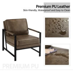 Yaheetech Retro Upholstered Accent Chair Arm Chair -HOMCOM Sales Store GUEST 144aaea9 c3e6 4328 88bc 0879184b1a09