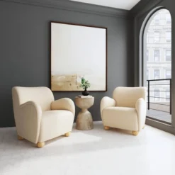 Rumi Armchair In Velvet - Threshold™ -HOMCOM Sales Store GUEST 1534a579 a134 4b25 a7da 6a55f43dba7c