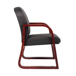Mahogany Reception Chair - Boss Office Products -HOMCOM Sales Store GUEST 17328a3e b9ae 4dcd bdb8 4ad8b424032e
