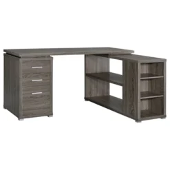 Yvette 3 Drawer L-Shape Desk - Coaster -HOMCOM Sales Store GUEST 18319482 ad24 45f9 9484 58f57c96f56a