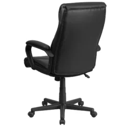 Flash Furniture Raya High Back Black LeatherSoft Executive Swivel Office Chair With Slight Mesh Accent And Arms -HOMCOM Sales Store GUEST 18a80ea5 9116 4ff9 9c2b 1d1441efe8f0