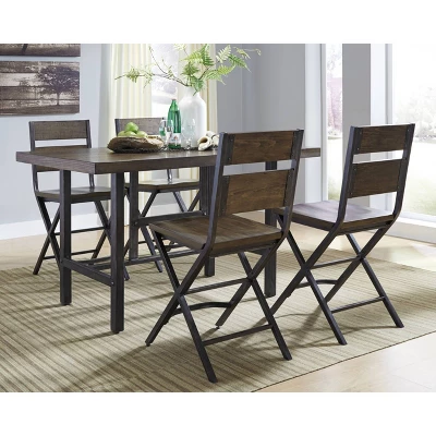 Kavara Rectangular Dining Room Counter Table - Wood/Medium Brown - Signature Design By Ashley 3 Kavara Rectangular Dining Room Counter Table - Wood/Medium Brown - Signature Design By Ashley