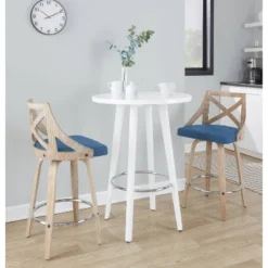 29" Ahoy Round Counter Table - LumiSource -HOMCOM Sales Store GUEST 192f8228 ef64 464f b9bd c647e20a5f3f