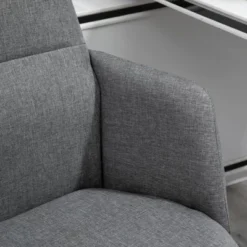 Vinsetto High Back Office Chair Breathable Fabric Computer Home Rocking Seat With Swivel Wheels, And Padded Arms, Gray -HOMCOM Sales Store GUEST 193cacb0 8475 45e4 a5df b9381d8370be