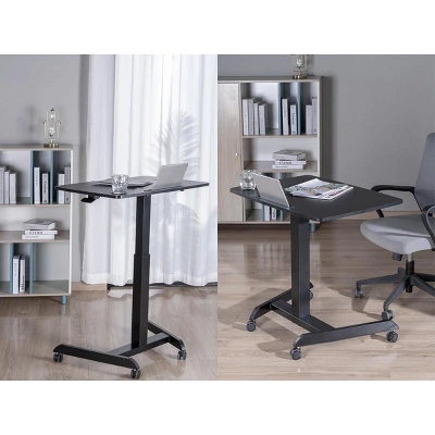 Monoprice Gas-Lift Height Adjustable Sit-Stand Mobile Rolling Workstation Laptop And Computer Desk V2 7 Monoprice Gas-Lift Height Adjustable Sit-Stand Mobile Rolling Workstation Laptop And Computer Desk V2 - Image 5