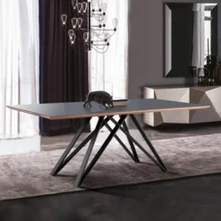 Seldovia Mid Century Dining Table Matte Black - Modern Home -HOMCOM Sales Store GUEST 19a5e560 73d0 457d 8992 d525fc8bd922