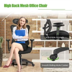 Costway Ergonomic High Back Mesh Office Chair W/ Adjustable Lumbar Support -HOMCOM Sales Store GUEST 1a2a3eca 4913 4542 8f1d c1fde8da39a3