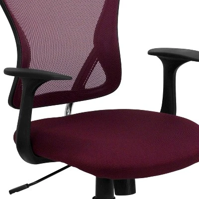Flash Furniture Mid-Back Mesh Swivel Task Office Chair With Chrome Base And Arms 7 Flash Furniture Mid-Back Mesh Swivel Task Office Chair With Chrome Base And Arms - Image 5