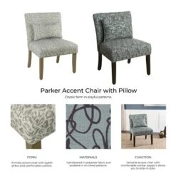 Parker Accent Chair With Pillow - HomePop -HOMCOM Sales Store GUEST 1adede27 f401 451d 9554 45595e5e61d5