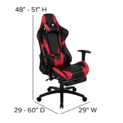 Flash Furniture X30 Gaming Chair Racing Office Ergonomic Computer Chair With Fully Reclining Back And Slide-Out Footrest In Red LeatherSoft 21 Flash Furniture X30 Gaming Chair Racing Office Ergonomic Computer Chair With Fully Reclining Back And Slide-Out Footrest In Red LeatherSoft -HOMCOM Sales Store GUEST 1af28137 01bd 4225 84f4 78d39eb9e2ab