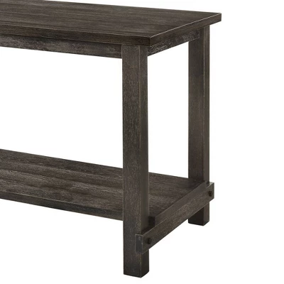 60" Martha Li Dining Table Weathered Gray - Acme Furniture 6 60" Martha Li Dining Table Weathered Gray - Acme Furniture - Image 4