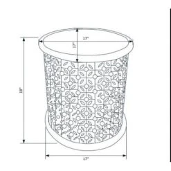 Lainey Side Table - Linon -HOMCOM Sales Store GUEST 1b500989 98ce 4560 9968 d8a857fdaf7c