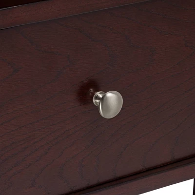 Elm Lane Farmhouse Rustic Espresso Wood Rectangular Accent Side End Table 15 1/4" X 26 1/4" With Drawer Dark Brown For Spaces Living Room Bedroom 5 Elm Lane Farmhouse Rustic Espresso Wood Rectangular Accent Side End Table 15 1/4" X 26 1/4" With Drawer Dark Brown For Spaces Living Room Bedroom - Image 3