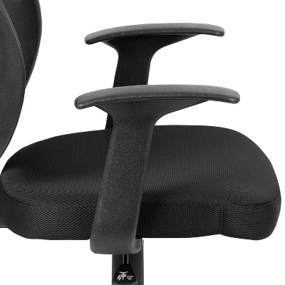 Emma And Oliver Mid-Back Mesh Swivel Ergonomic Task Office Chair - Arms 9 Emma And Oliver Mid-Back Mesh Swivel Ergonomic Task Office Chair - Arms - Image 7